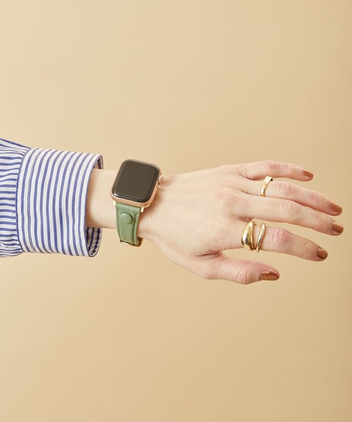 HASHIBAMI(ハシバミ)の「【HASHIBAMI】サンドグラス アップルウォッチバンド S (38/40/41mm用) Apple Watch Band(デジタル腕時計・レディース・モスグリーン/ナチュラル/グレイッシュベージュ/ブルーパープル・FREE)」の19枚目の写真