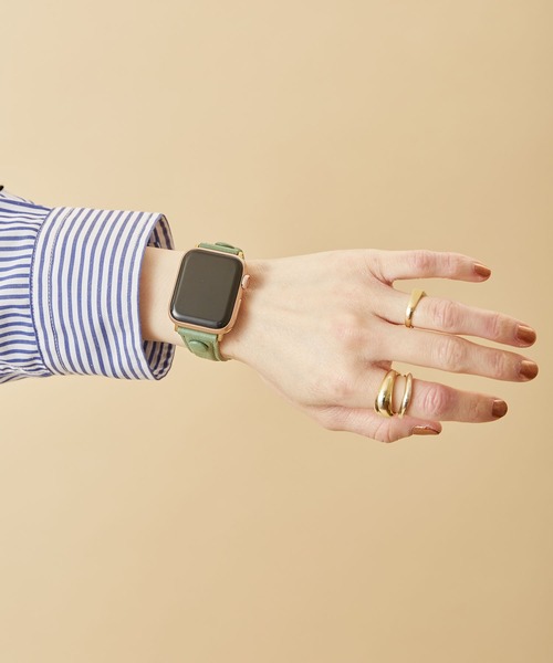 HASHIBAMI(ハシバミ)の「【HASHIBAMI】サンドグラス アップルウォッチバンド S (38/40/41mm用) Apple Watch Band(デジタル腕時計・レディース・モスグリーン/ナチュラル/グレイッシュベージュ/ブルーパープル・FREE)」の20枚目の写真