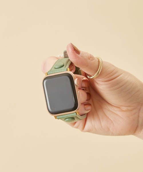 HASHIBAMI(ハシバミ)の「【HASHIBAMI】サンドグラス アップルウォッチバンド S (38/40/41mm用) Apple Watch Band(デジタル腕時計・レディース・モスグリーン/ナチュラル/グレイッシュベージュ/ブルーパープル・FREE)」の18枚目の写真
