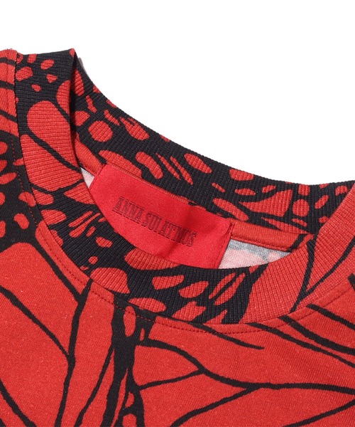 ANNA SUI（アナスイ）の「ANNA SUI ATMOS 総柄BIG Tシャツ 【SP】（Tシャツ/カットソー・メンズ・ベージュ/グレー/レッド・M/L/XL）」の6枚目の写真