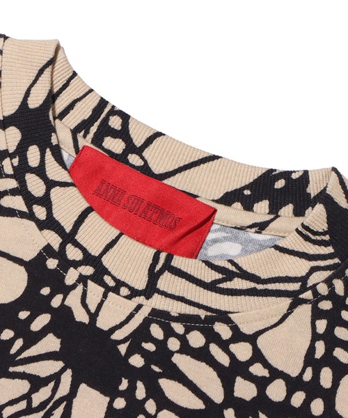 ANNA SUI（アナスイ）の「ANNA SUI ATMOS 総柄BIG Tシャツ 【SP】（Tシャツ/カットソー・メンズ・ベージュ/グレー/レッド・M/L/XL）」の7枚目の写真