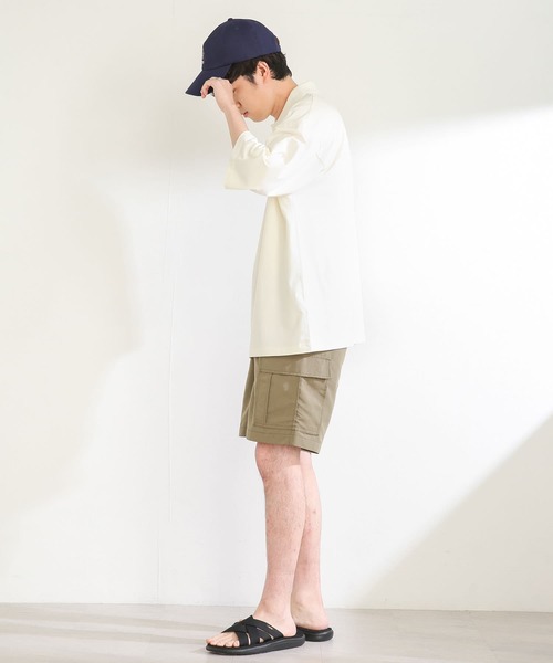SENSE OF PLACE by URBAN RESEARCH（センスオブプレイスバイアーバンリサーチ）の「ワイドカーゴショートパンツ（カーゴパンツ・メンズ・カーキ/ブラック・MEDIUM/LARGE）」の8枚目の写真