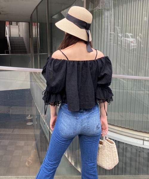 one after another NICE CLAUP（ワンアフターアナザーナイスクラップ）の「NC刺繍デニムパンツ（デニムパンツ・レディース・ライトブルー/オフホワイト/ピンク/ブルー・SMALL/MEDIUM）」の19枚目の写真