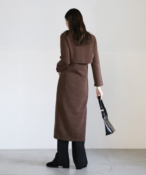 セール】レイヤードニットワンピースセットアップ（ワンピース