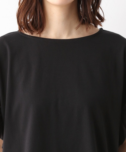 LEPSIM(レプシィム)の「ソデフリルプルオーバー2 347893(Tシャツ/カットソー・レディース・ブラック/オフホワイト/カーキ/イエロー・FREE)」の11枚目の写真