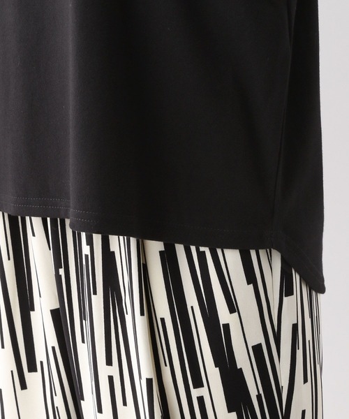 LEPSIM(レプシィム)の「ソデフリルプルオーバー2 347893(Tシャツ/カットソー・レディース・ブラック/オフホワイト/カーキ/イエロー・FREE)」の8枚目の写真