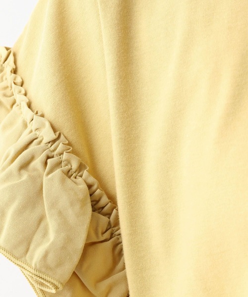 LEPSIM(レプシィム)の「ソデフリルプルオーバー2 347893(Tシャツ/カットソー・レディース・ブラック/オフホワイト/カーキ/イエロー・FREE)」の17枚目の写真