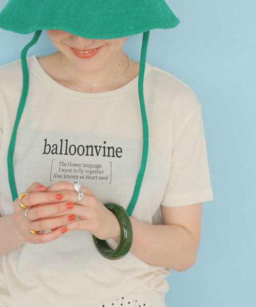 B.C STOCK（ベーセーストック）の「balloonvine ロゴTEE（Tシャツ/カットソー・レディース・ブラック/ホワイト/ブラウン・FREE）」の10枚目の写真