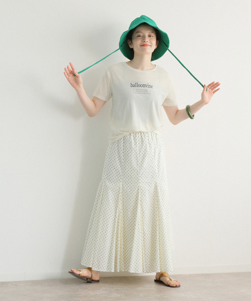 B.C STOCK（ベーセーストック）の「balloonvine ロゴTEE（Tシャツ/カットソー・レディース・ブラック/ホワイト/ブラウン・FREE）」の9枚目の写真