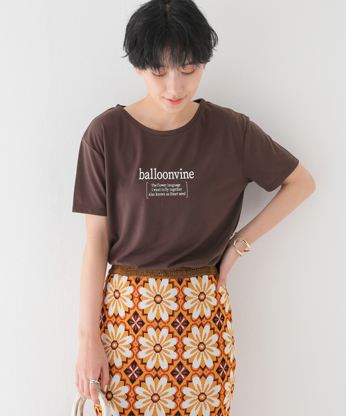 B.C STOCK（ベーセーストック）の「balloonvine ロゴTEE（Tシャツ/カットソー・レディース・ブラック/ホワイト/ブラウン・FREE）」の17枚目の写真