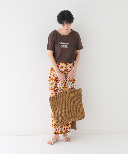 B.C STOCK（ベーセーストック）の「balloonvine ロゴTEE（Tシャツ/カットソー・レディース・ブラック/ホワイト/ブラウン・FREE）」の16枚目の写真