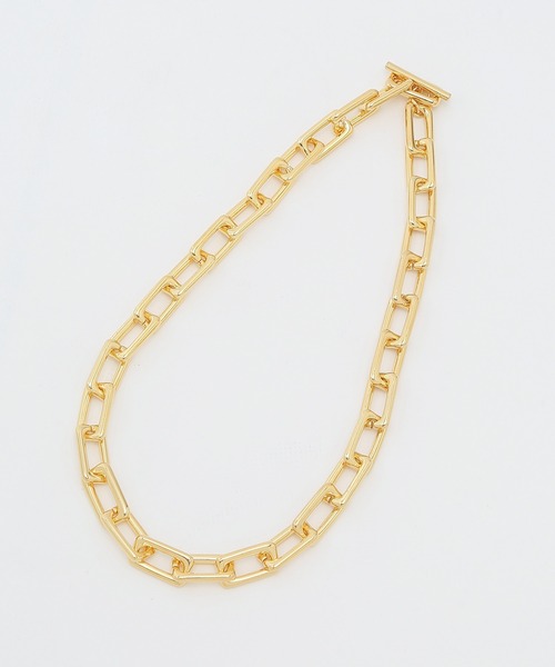 ROPE'（ロペ）の「ビッグチェーンアジャストショートネックレス（ネックレス・レディース・ゴールド/シルバー・FREE）」の3枚目の写真