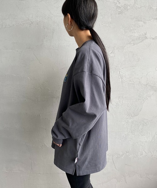 BEN DAVIS（ベンデイビス）の「[BEN DAVIS/ベンデイビス] ワンポイントロゴ刺繍ロンT（Tシャツ/カットソー・レディース・チャコールグレー/ブルー/オフホワイト・M/L）」の14枚目の写真