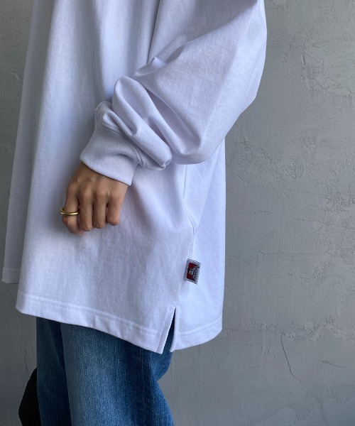 BEN DAVIS（ベンデイビス）の「[BEN DAVIS/ベンデイビス] ワンポイントロゴ刺繍ロンT（Tシャツ/カットソー・レディース・チャコールグレー/ブルー/オフホワイト・M/L）」の13枚目の写真