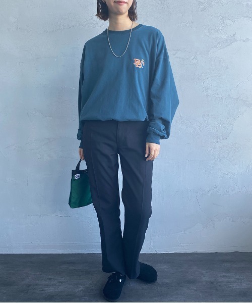 BEN DAVIS（ベンデイビス）の「[BEN DAVIS/ベンデイビス] ワンポイントロゴ刺繍ロンT（Tシャツ/カットソー・レディース・チャコールグレー/ブルー/オフホワイト・M/L）」の21枚目の写真