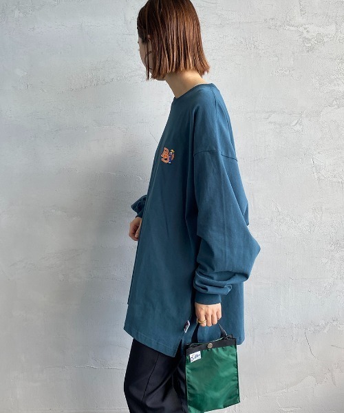 BEN DAVIS（ベンデイビス）の「[BEN DAVIS/ベンデイビス] ワンポイントロゴ刺繍ロンT（Tシャツ/カットソー・レディース・チャコールグレー/ブルー/オフホワイト・M/L）」の20枚目の写真