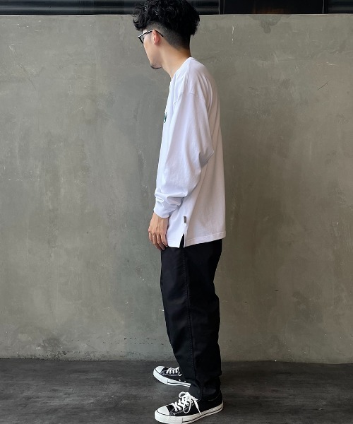 BEN DAVIS（ベンデイビス）の「[BEN DAVIS/ベンデイビス] ワンポイントロゴ刺繍ロンT（Tシャツ/カットソー・レディース・チャコールグレー/ブルー/オフホワイト・M/L）」の9枚目の写真