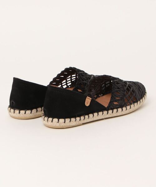 VERBENAS（ベルベナス）の「クロスメッシュエスパドリーユシューズ/VERBE CARMEN CO-WS（スリッポン・レディース・ブラック/ベージュ・38/35/36/37/39）」の3枚目の写真