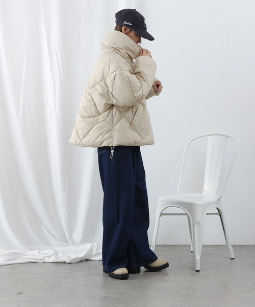 COLONY 2139（コロニートゥーワンスリーナイン）の「ダイヤキルトBIGブルゾン（ブルゾン・レディース・アイボリー/ブラック・FREE）」の8枚目の写真