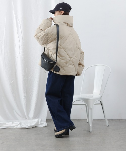 COLONY 2139（コロニートゥーワンスリーナイン）の「ダイヤキルトBIGブルゾン（ブルゾン・レディース・アイボリー/ブラック・FREE）」の10枚目の写真