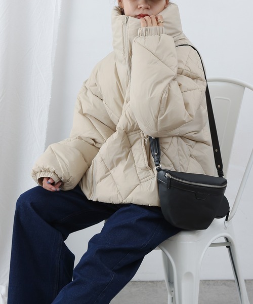 COLONY 2139（コロニートゥーワンスリーナイン）の「ダイヤキルトBIGブルゾン（ブルゾン・レディース・アイボリー/ブラック・FREE）」の6枚目の写真