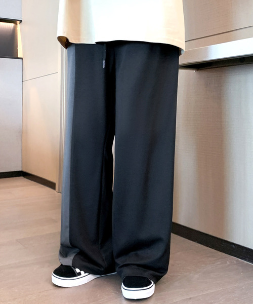 neos(ネオス)の「【neos -addictive design-】ルーズシルエット 切替 ライン セミワイド パンツ(その他パンツ・メンズ・ワインレッド/グレー/ブラック・LARGE/MEDIUM)」の5枚目の写真