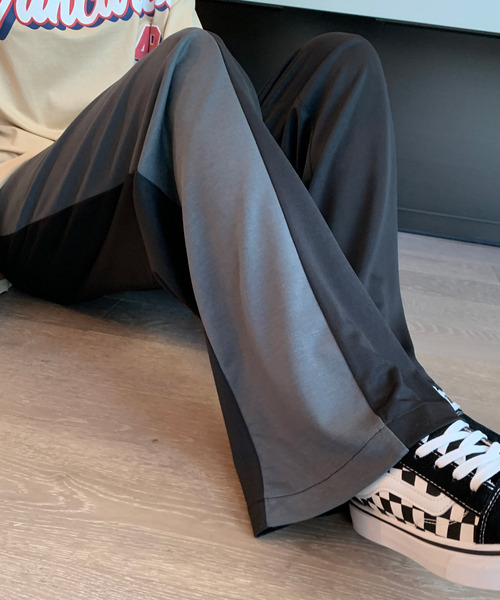 neos(ネオス)の「【neos -addictive design-】ルーズシルエット 切替 ライン セミワイド パンツ(その他パンツ・メンズ・ワインレッド/グレー/ブラック・LARGE/MEDIUM)」の7枚目の写真