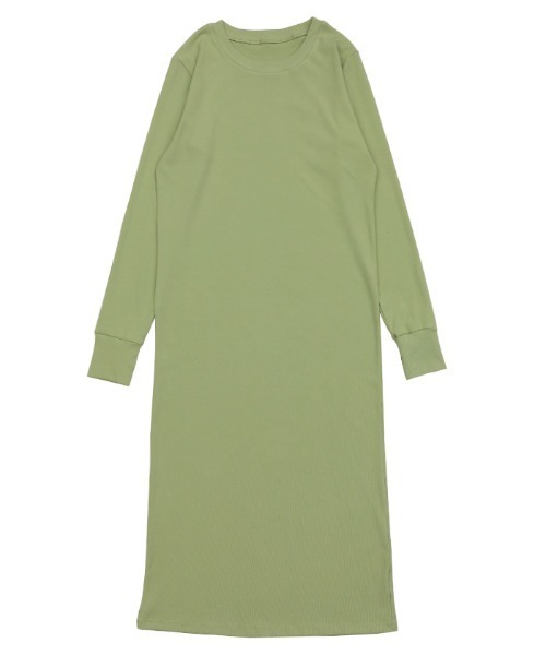 select MOCA（セレクトモカ）の「サーマルロング丈ワンピース（ワンピース・レディース・アイボリー/ブラック/グリーン・FREE）」の13枚目の写真