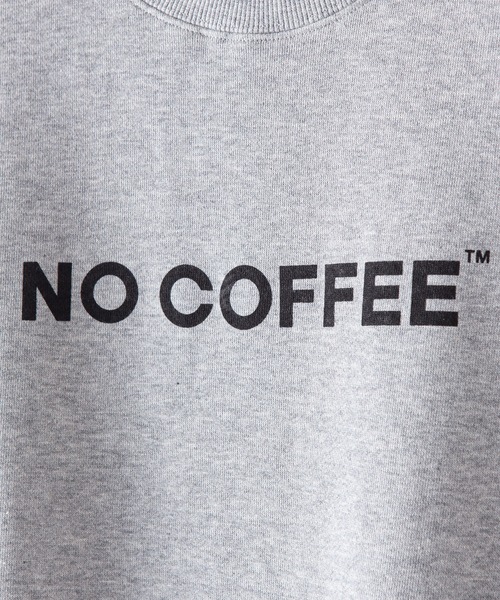 NO COFFEE（ノーコーヒー）の「【NO COFFEE × FRUIT OF THE LOOM 】コラボアイテム　バックプリント　クルー スウェット　トレーナー（スウェット・メンズ・ブラック/オフホワイト/杢グレー・MEDIUM/LARGE/X-LARGE）」の8枚目の写真