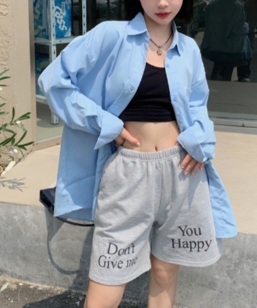 yuue' ( wear )(ユーイ)の「ビッグシルエット オーバーサイズカラーシャツ(シャツ/ブラウス・レディース・ホワイト/ライトブルー/イエロー/オレンジ/パープル・FREE)」の3枚目の写真