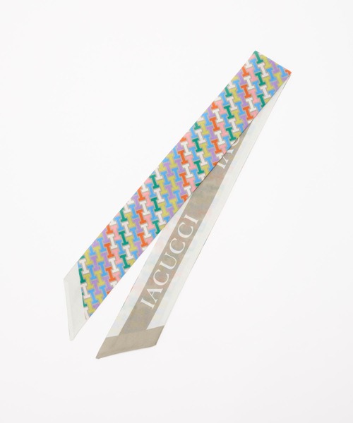 IACUCCI（イアクッチ）の「モノグランマ シャルパ COTTON/SILK（バンダナ/スカーフ・レディース・アイボリー/マルチ・FREE）」の7枚目の写真