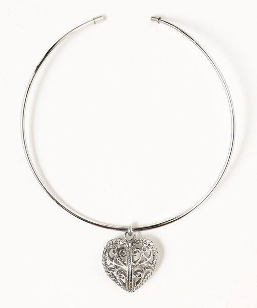 Ray BEAMS（レイビームス）の「Ray BEAMS / レース ハート パイプ チョーカー（チョーカー・レディース・シルバー/ゴールド・ONE SIZE）」の3枚目の写真