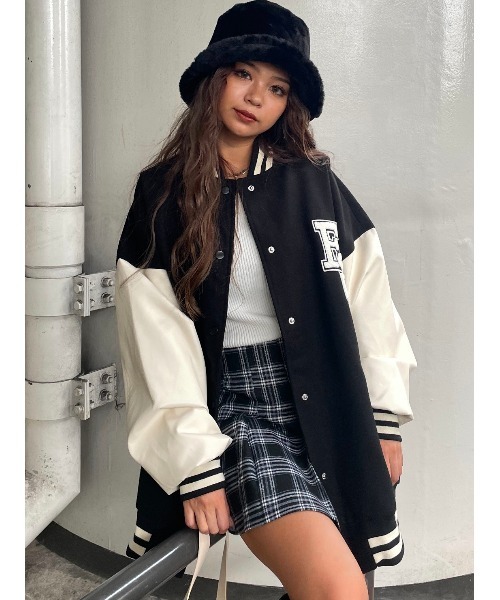 EGOIST（エゴイスト）の「ワイドプリーツミニスカート（スカート・レディース・ブラック/マルチ/キャメル・S/M）」の4枚目の写真