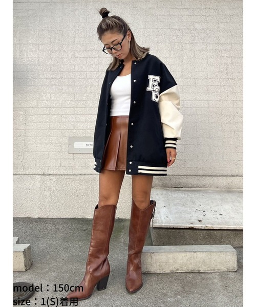 EGOIST（エゴイスト）の「ワイドプリーツミニスカート（スカート・レディース・ブラック/マルチ/キャメル・S/M）」の10枚目の写真