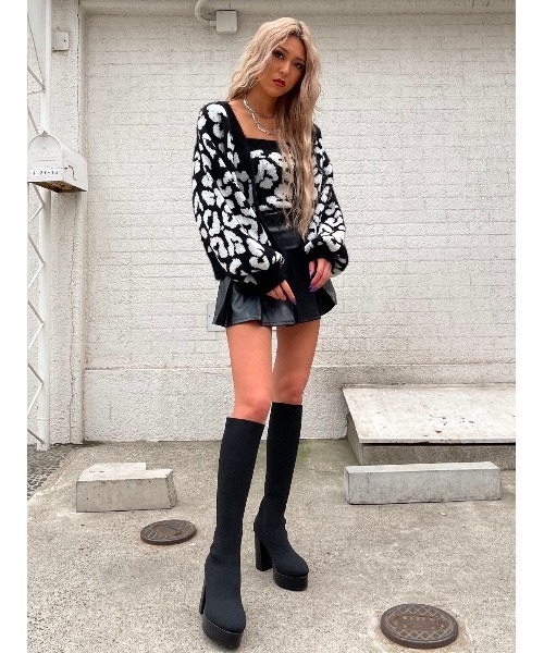 EGOIST（エゴイスト）の「ワイドプリーツミニスカート（スカート・レディース・ブラック/マルチ/キャメル・S/M）」の9枚目の写真