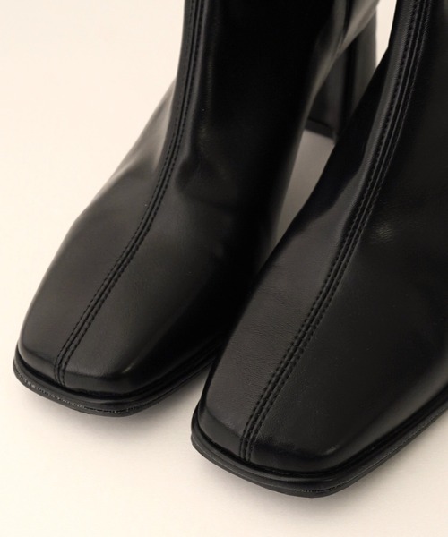 IAMUSE（アイアミューズ）の「スクエアトゥミドルブーツ S0782【IAMUSE】（ブーツ・レディース・アイボリー/ブラック・23cm/24cm/23.5cm/24.5cm）」の11枚目の写真