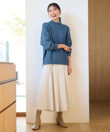 【ウエストゴム】サンディングピーチ スカーチョ