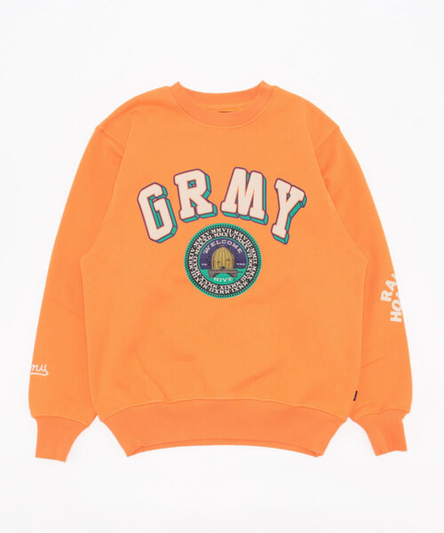 GRIMEY（グライミー）の「GRMY(GRIMEY)/グライミー/HIVE HEAVYWEIGHT CREWNECK/ヘビーウェイトスウェットシャツ（スウェット・レディース・ブルー/グレー/オレンジ・S/M/L/XL）」の3枚目の写真