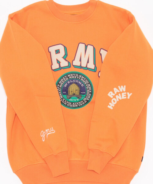 GRIMEY（グライミー）の「GRMY(GRIMEY)/グライミー/HIVE HEAVYWEIGHT CREWNECK/ヘビーウェイトスウェットシャツ（スウェット・レディース・ブルー/グレー/オレンジ・S/M/L/XL）」の5枚目の写真