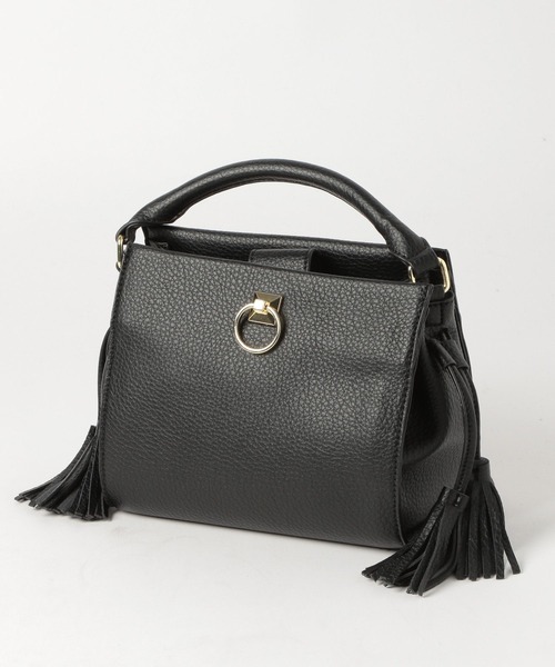 PAGEBOY（ページボーイ）の「ビンテージフリンジBAG（ショルダーバッグ・レディース・オフホワイト/ブラック・FREE）」の2枚目の写真