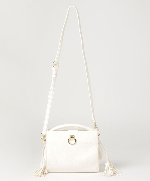 PAGEBOY（ページボーイ）の「ビンテージフリンジBAG（ショルダーバッグ・レディース・オフホワイト/ブラック・FREE）」の7枚目の写真