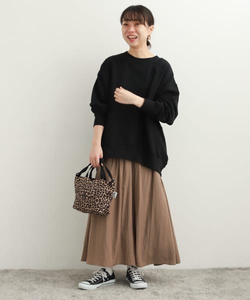 URBAN RESEARCH DOORS（アーバンリサーチドアーズ）の「ギャザーロングスカート（スカート・レディース・モカ/イエロー系その他/ブラック・MEDIUM）」の13枚目の写真