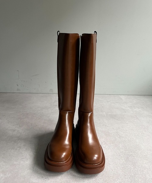 CPC SCAMP（シーピーシースキャンプ）の「【CPC SCAMP】クッションロングブーツ（ブーツ・レディース・ブラック/ブラウン・25/23/24）」の17枚目の写真