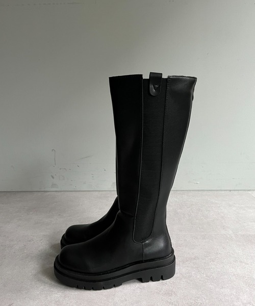 CPC SCAMP（シーピーシースキャンプ）の「【CPC SCAMP】クッションロングブーツ（ブーツ・レディース・ブラック/ブラウン・25/23/24）」の5枚目の写真