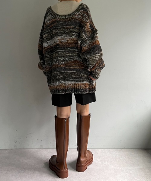 CPC SCAMP（シーピーシースキャンプ）の「【CPC SCAMP】クッションロングブーツ（ブーツ・レディース・ブラック/ブラウン・25/23/24）」の22枚目の写真