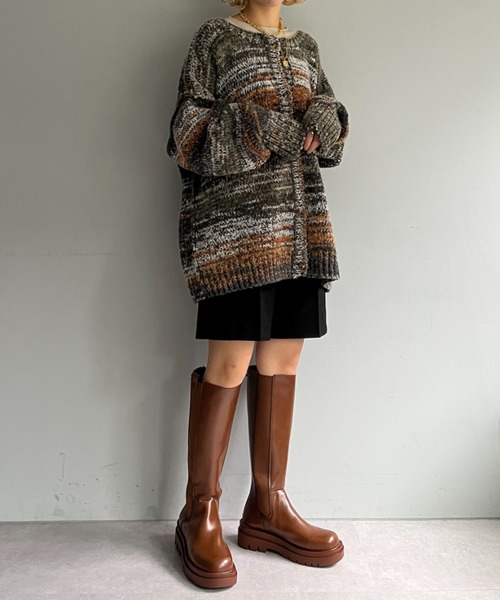 CPC SCAMP（シーピーシースキャンプ）の「【CPC SCAMP】クッションロングブーツ（ブーツ・レディース・ブラック/ブラウン・25/23/24）」の20枚目の写真