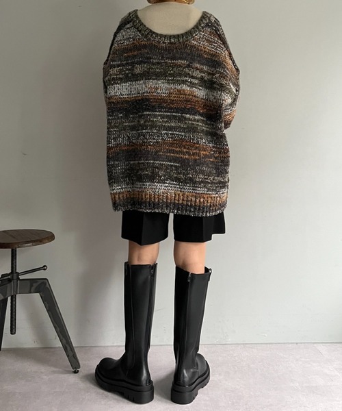 CPC SCAMP（シーピーシースキャンプ）の「【CPC SCAMP】クッションロングブーツ（ブーツ・レディース・ブラック/ブラウン・25/23/24）」の9枚目の写真