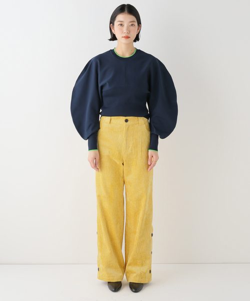 Noble(ノーブル)の「【SELENAHELIOS】Corduroyワイドパンツ(その他パンツ・レディース・イエロー/ピンク・FREE)」の4枚目の写真