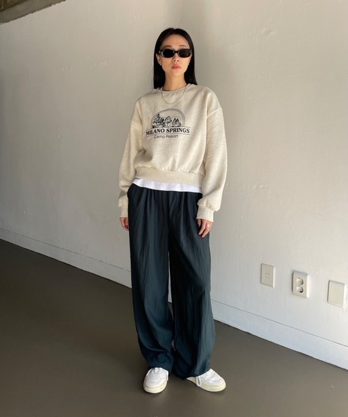 Didot.showroom(ディドット ショールーム)の「MILANO SPRINGS MTM(スウェット・レディース・ネイビー/グリーン/オートミール/チャコール・FREE)」の12枚目の写真