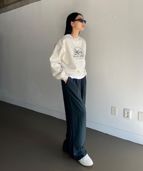 Didot.showroom(ディドット ショールーム)の「MILANO SPRINGS MTM(スウェット・レディース・ネイビー/グリーン/オートミール/チャコール・FREE)」の13枚目の写真